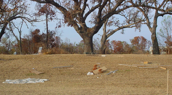 Complete Destruction of the Martin's House on Front Beach in Ocean Springs, Mississippi